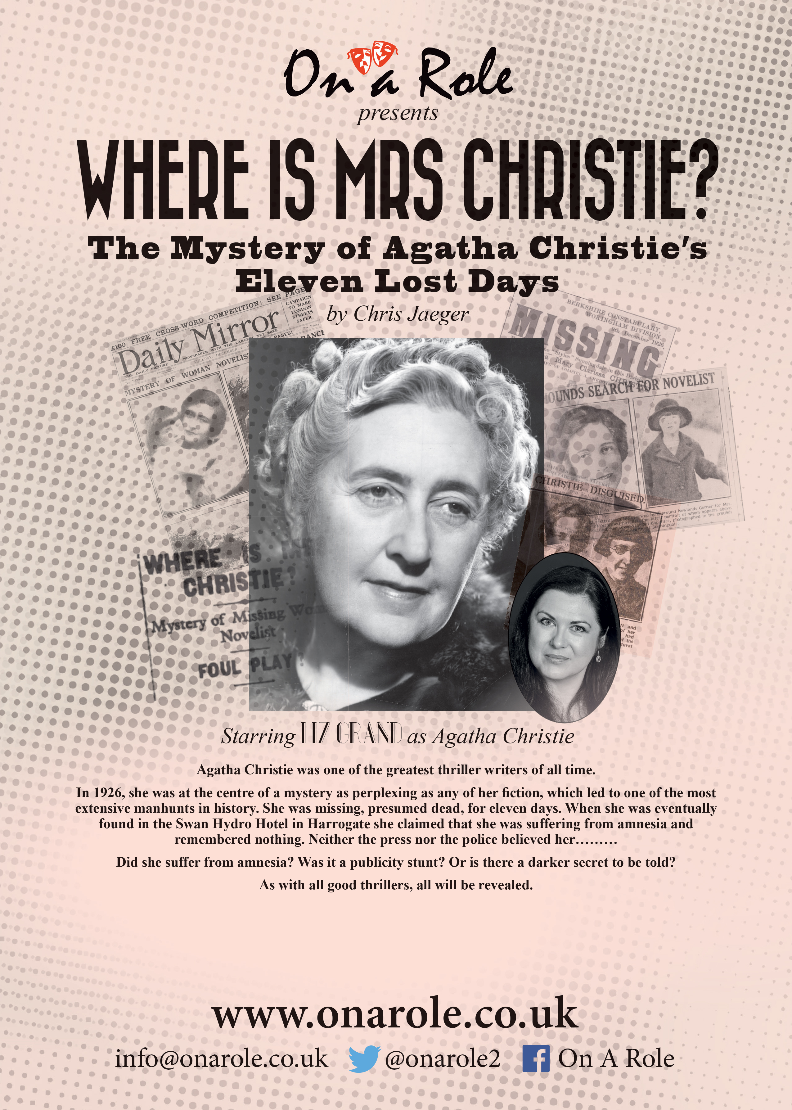 Where Is Mrs. Christie ? The Mystery of Agatha Christie's Eleven Lost Days
